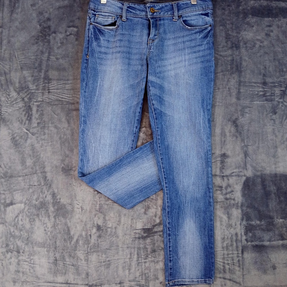 dELiA*s Jeans Womens Juniors 9S Blue Taylor‎ Stretch Denim Skinny Mid Wash Ankle